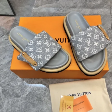 Louis Vuitton Pool Pillow Flat Comfort Mule Grey