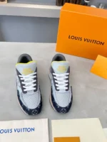 Louis Vuitton Run Away Black Monogram Denim Sneaker