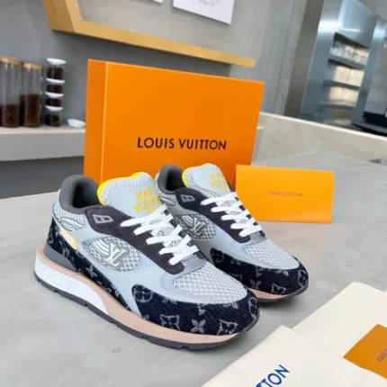 Louis Vuitton Run Away Black Monogram Denim Sneaker