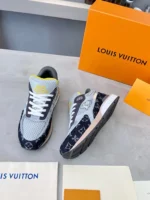 Louis Vuitton Run Away Black Monogram Denim Sneaker