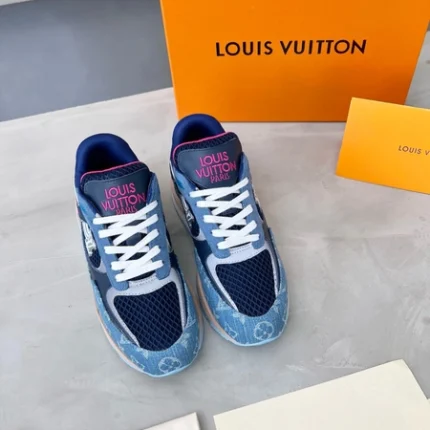 Louis Vuitton Run Away Blue Monogram Denim Sneaker