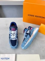 Louis Vuitton Run Away Blue Monogram Denim Sneaker