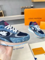 Louis Vuitton Run Away Blue Monogram Denim Sneaker
