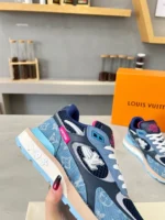 Louis Vuitton Run Away Blue Monogram Denim Sneaker