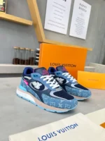 Louis Vuitton Run Away Blue Monogram Denim Sneaker