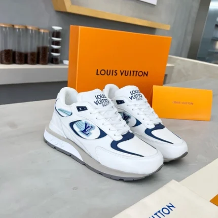 Louis Vuitton Run Away White and Blue Sneaker
