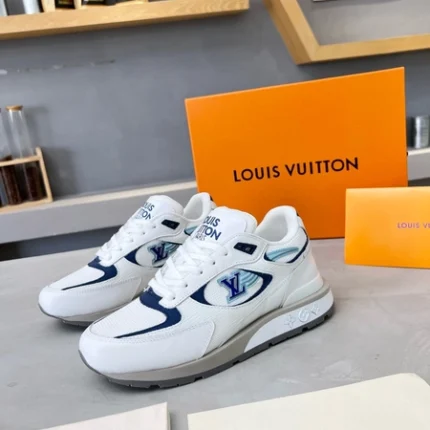 Louis Vuitton Run Away White and Blue Sneaker