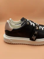 Louis Vuitton Time Out Black Calf Leather Sneaker