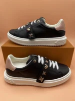 Louis Vuitton Time Out Black Calf Leather Sneaker