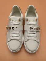 Louis Vuitton Time Out White Calf Leather Sneaker