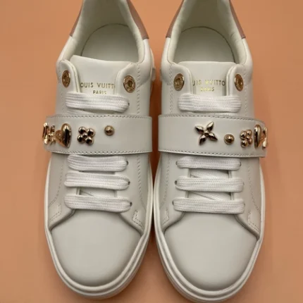 Louis Vuitton Time Out White Calf Leather Sneaker