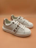 Louis Vuitton Time Out White Calf Leather Sneaker