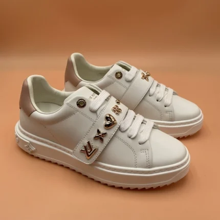 Louis Vuitton Time Out White Calf Leather Sneaker