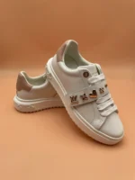 Louis Vuitton Time Out White Calf Leather Sneaker