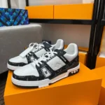 Louis Vuitton Trainer Black Monogram Denim Sneaker
