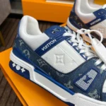 Louis Vuitton Trainer Blue Monogram Denim Sneaker
