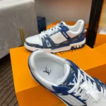Louis Vuitton Trainer Blue Monogram Denim Sneaker