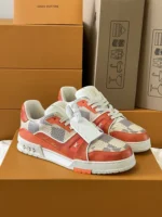 Louis Vuitton Trainer Damier Orange Sneaker