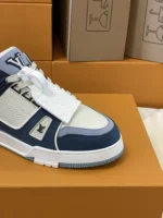 Louis Vuitton Trainer Navy Blue Sneaker
