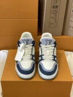 Louis Vuitton Trainer Navy Blue Sneaker