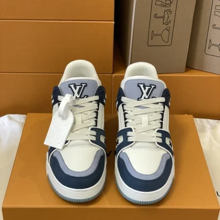 Louis Vuitton Trainer Navy Blue Sneaker