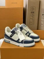 Louis Vuitton Trainer Navy Blue Sneaker