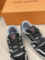 Louis Vuitton Trainer Swarovski Crystals Black Grey Sneaker