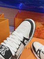 Louis Vuitton Trainer Swarovski Crystals Black Sneaker