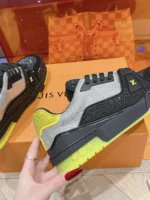 Louis Vuitton Trainer Swarovski Crystals Yellow Black Sneaker