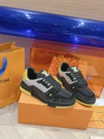 Louis Vuitton Trainer Swarovski Crystals Yellow Black Sneaker