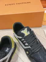 Louis Vuitton Trainer Swarovski Crystals Yellow Black Sneaker