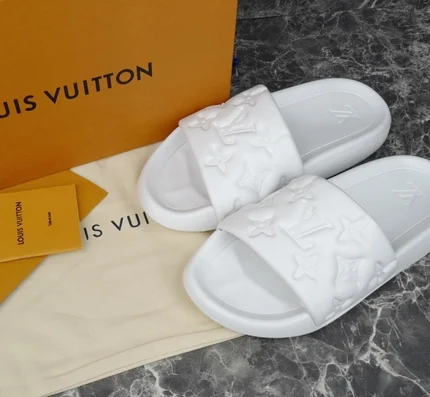 Louis Vuitton Waterfront Mule Monogram White