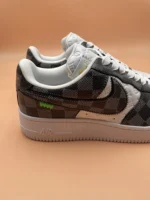 Louis Vuitton x Nike Air Force 1 Black Damier Sneaker