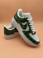 Louis Vuitton x Nike Air Force 1 Green Damier Sneaker