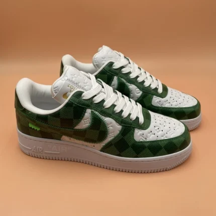 Louis Vuitton x Nike Air Force 1 Green Damier Sneaker