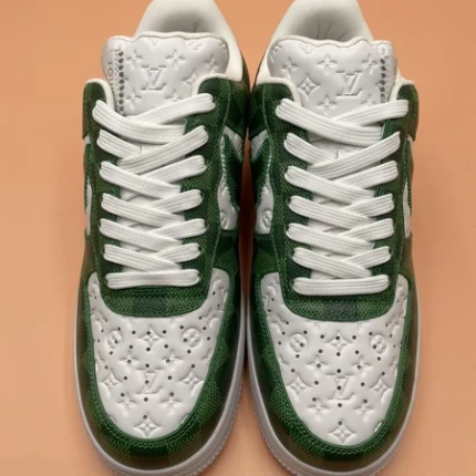 Louis Vuitton x Nike Air Force 1 Green Damier Sneaker