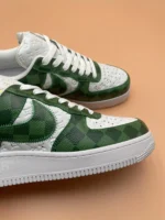 Louis Vuitton x Nike Air Force 1 Green Damier Sneaker