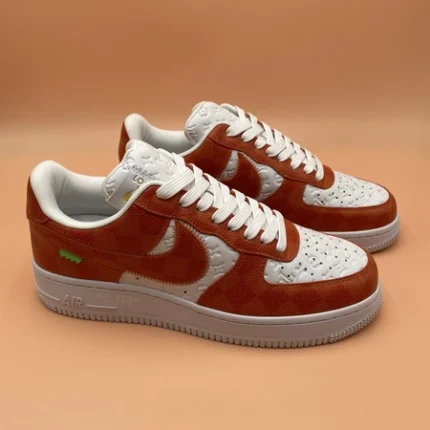 Louis Vuitton x Nike Air Force 1 Red Damier Sneaker