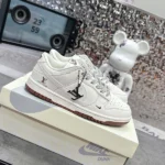 Louis Vuitton x Nike SB Dunk Low Brown And White Sneaker