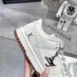 Louis Vuitton x Nike SB Dunk Low Brown And White Sneaker