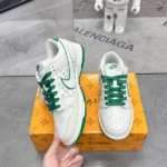 Louis Vuitton x Nike SB Dunk Low Green And White Sneaker
