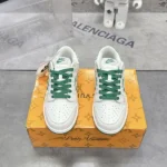 Louis Vuitton x Nike SB Dunk Low Green And White Sneaker
