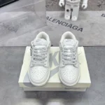 Louis Vuitton x Nike SB Dunk Low Grey And White Sneaker