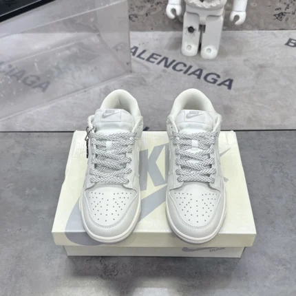 Louis Vuitton x Nike SB Dunk Low Grey And White Sneaker
