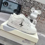 Louis Vuitton x Nike SB Dunk Low Grey And White Sneaker