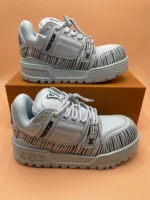 Louis Vuitton x Park Seo-Bo LV Trainer Maxi Sneaker Blue