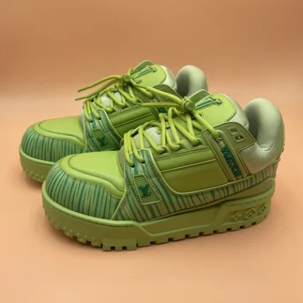 Louis Vuitton x Park Seo-Bo LV Trainer Maxi Sneaker Green