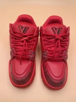 Louis Vuitton x Park Seo-Bo LV Trainer Maxi Sneaker Red