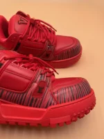 Louis Vuitton x Park Seo-Bo LV Trainer Maxi Sneaker Red