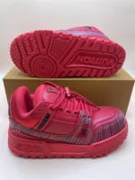 Louis Vuitton x Park Seo-Bo LV Trainer Maxi Sneaker Red